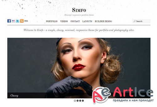 Themify - Simfo v1.9.7 - Minimal Responsive Portfolio WordPress Theme