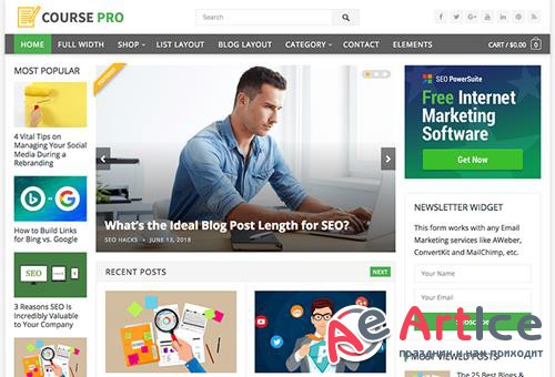 HappyThemes - Course Pro v1.0 - WordPress Magazine Theme
