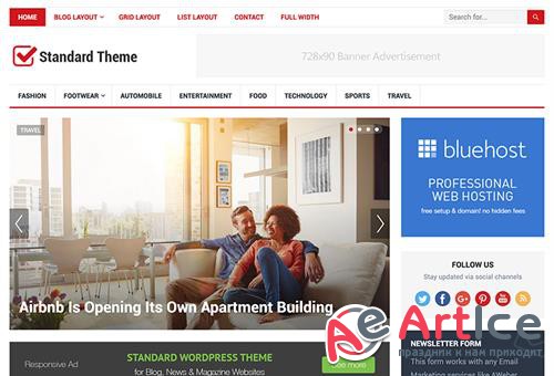 HappyThemes - Standard Pro v1.4 - WordPress Blog & Magazine Theme