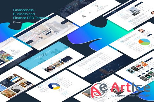 Financeness - Business and Finance PSD Template