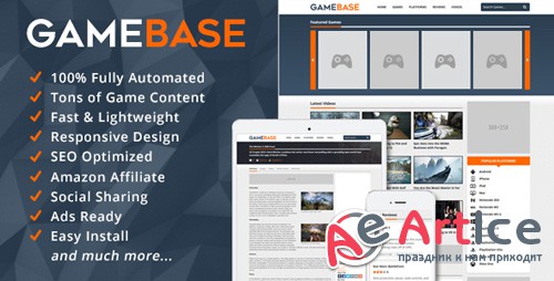 CodeCanyon - GameBase v1.5 - Video Games Database - 14197855
