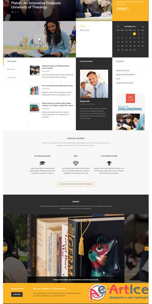 JoomlArt - JA Platon v1.0.7 - Responsive Joomla Template For Universities & Colleges