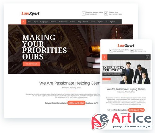 ThemeXpert - Lawxpert v1.0 - Responsive Law Agency Joomla Template