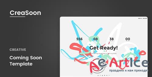 ThemeForest - CreaSoon v1.0 - Creative Coming Soon Template - 22095427