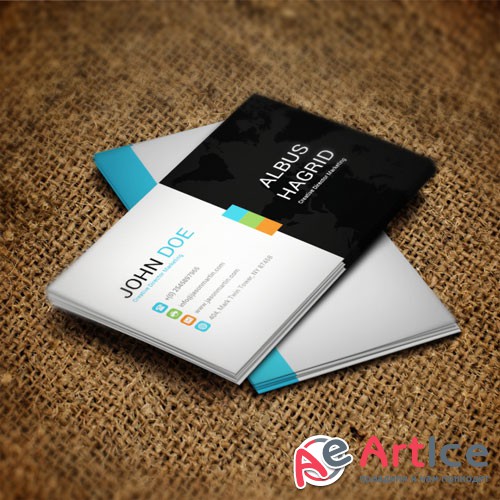 Black-white - business card