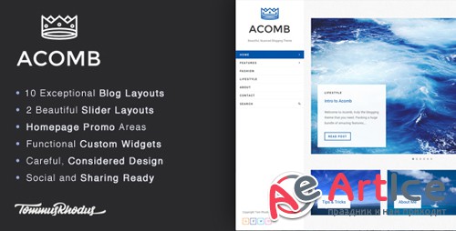 ThemeForest - Acomb v1.0.5 - Responsive Blogging WordPress Theme - 15276521