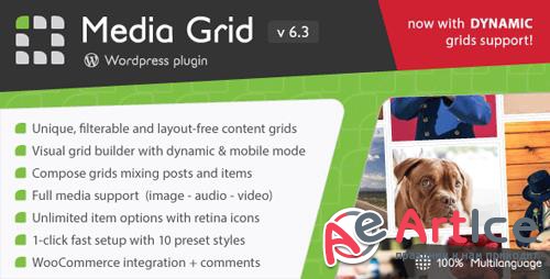 CodeCanyon - Media Grid v6.3 - Wordpress Responsive Portfolio - 2218545