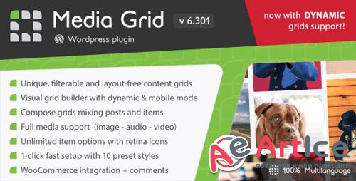 CodeCanyon - Media Grid v6.301 - Wordpress Responsive Portfolio - 2218545