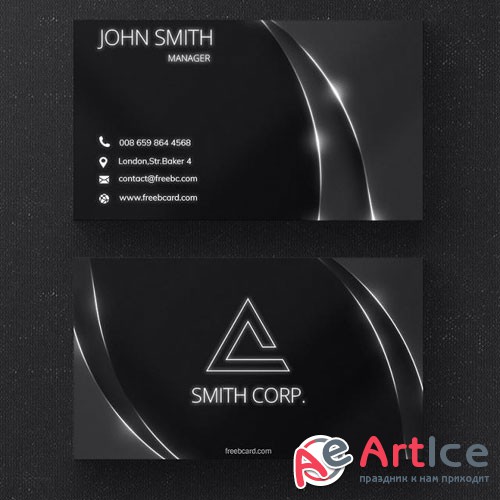 White ray - business card