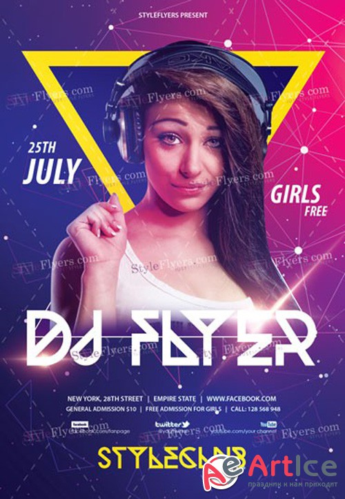 DJ V7 2018 PSD Flyer Template