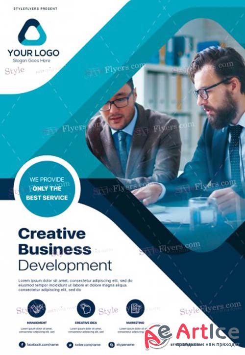 Corporate V8 2018 PSD Flyer Template