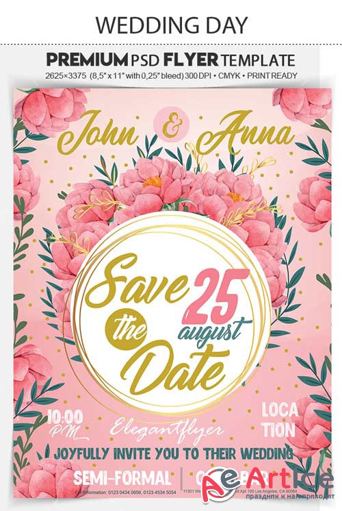 Wedding Day V28 2018 Flyer PSD Template