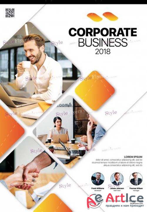 Corporate Business V17 2018 PSD Flyer Template