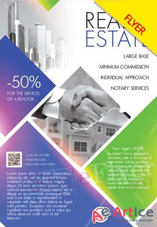 Real Estate V18 2018 Flyer PSD