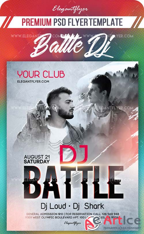 Battle Dj V11 2018 Flyer PSD Template