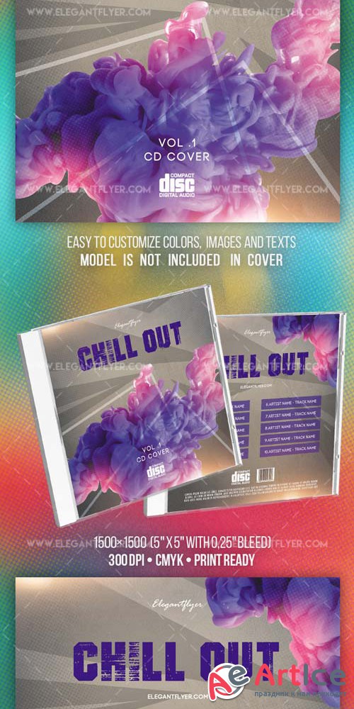 Chill Out V3 2018 Premium CD Cover PSD Template