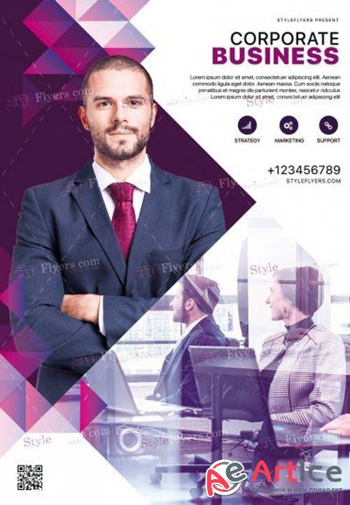 Corporate V45 2018 PSD Flyer Template