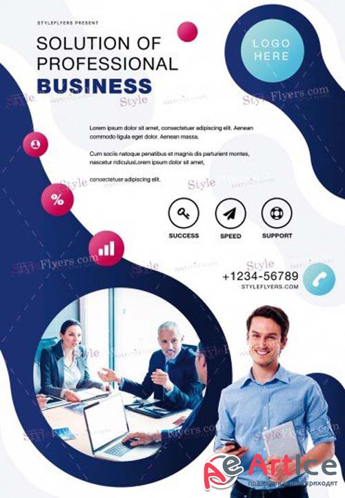 Corporate V44 2018 PSD Flyer Template