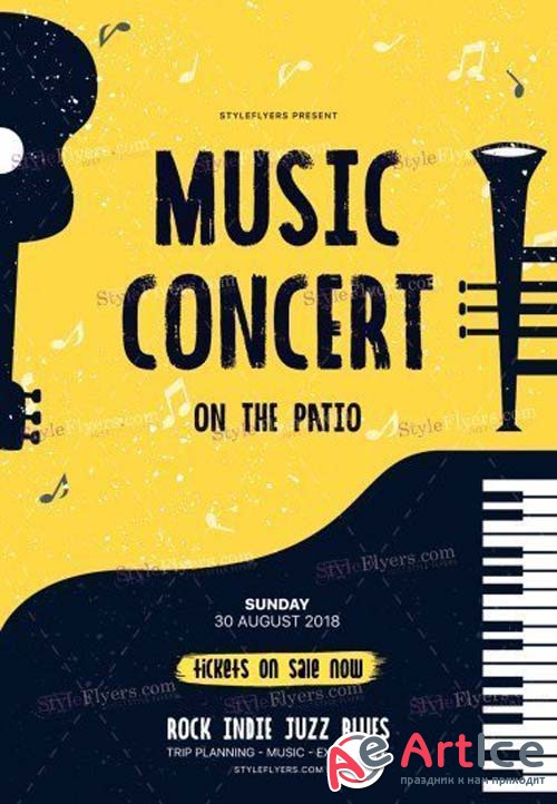 Music Concert V19 2018 PSD Flyer Template