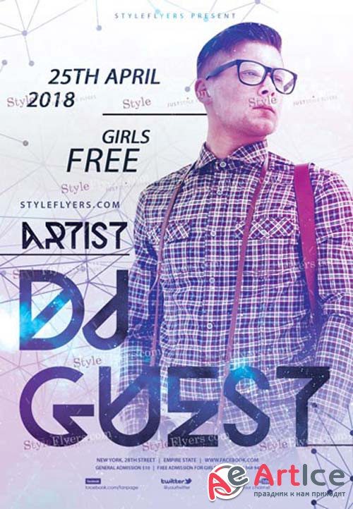 DJ V5 2018 PSD Flyer Template