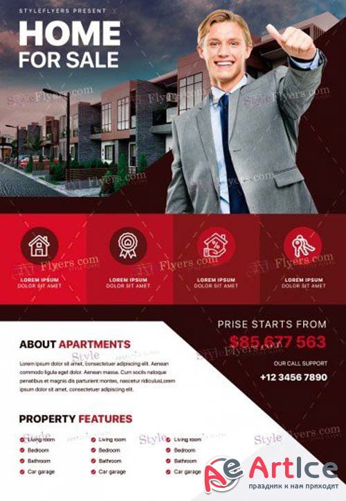 Real Estate V39 2018 PSD Flyer Template