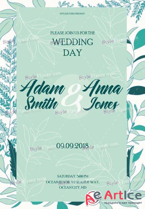 Wedding Day V44 2018 PSD Flyer Template