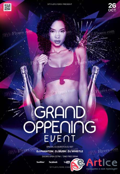 Grand Oppening Event V18 2018 PSD Flyer Template