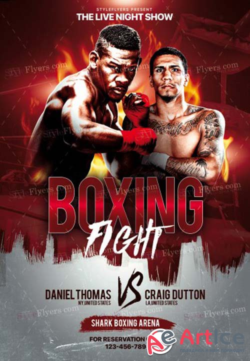 Boxing V17 2018 PSD Flyer Template