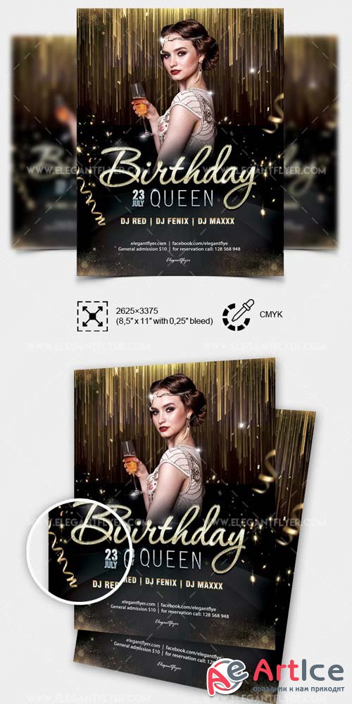 Birthday Party V36 2018 Flyer PSD Template