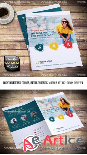 Brochure V19 2018 Tri-Fold Brochure PSD Template