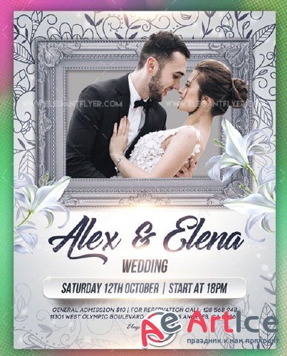 Wedding V55 2018 Flyer PSD Template