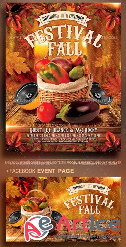 Fall Festivals V12 2018 Flyer PSD Template