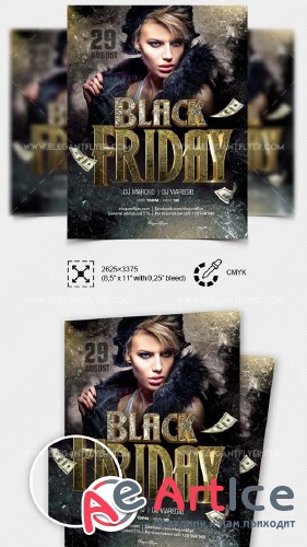 Black Friday V18 2018 Flyer PSD Template