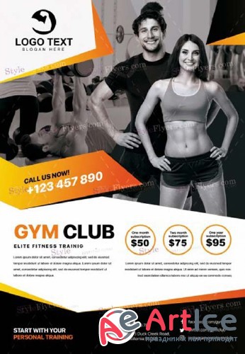 GYM V42 2018 PSD Flyer Template