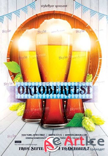 Oktoberfest V8 2018 PSD Flyer Template