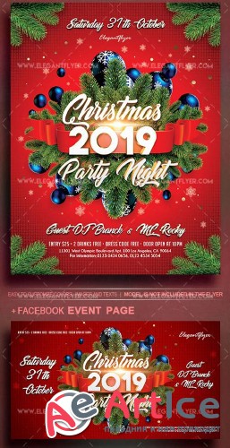 Christmas Party V1 2019 Flyer PSD Template