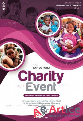 Charity Event V11 2018 PSD Flyer Template