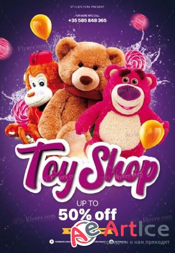 Toy Shop V6 2018 PSD Flyer Template