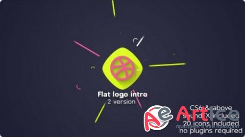 Flat logo intro 20655869 - Project for After Effects (Videohive)