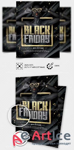 Black Friday V43 2018 Flyer PSD Template