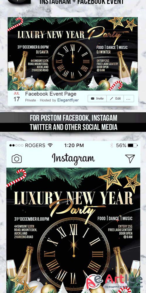 Animated Instagram V26 2018 + Facebook Flyer Template