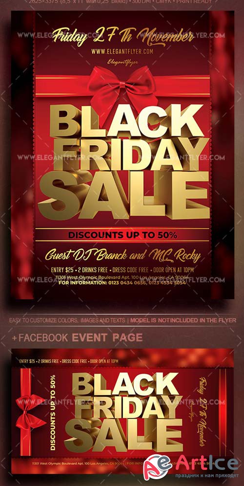 Black Friday Sale V42 2018 Flyer PSD Template