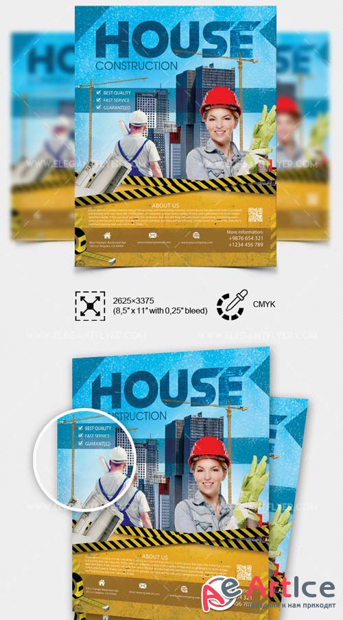 House Construction V1 2018 PSD Flyer Template