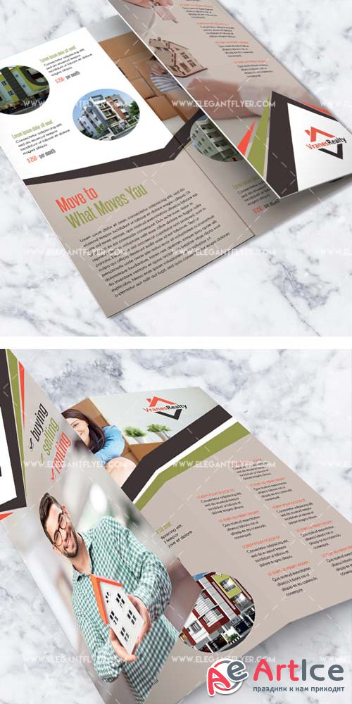 Real Estate V47 2018 Tri-Fold Brochure PSD Template