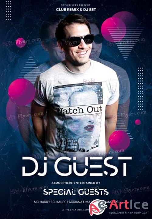 DJ Guest V20 2018 PSD Flyer Template