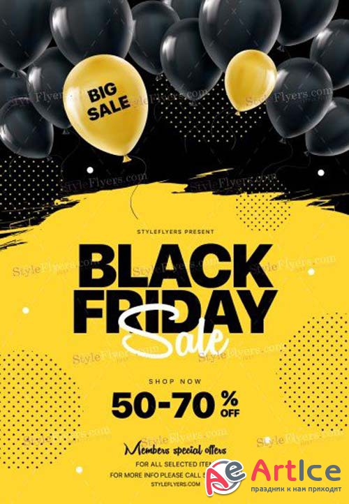 Black Friday V44 2018 PSD Flyer Template