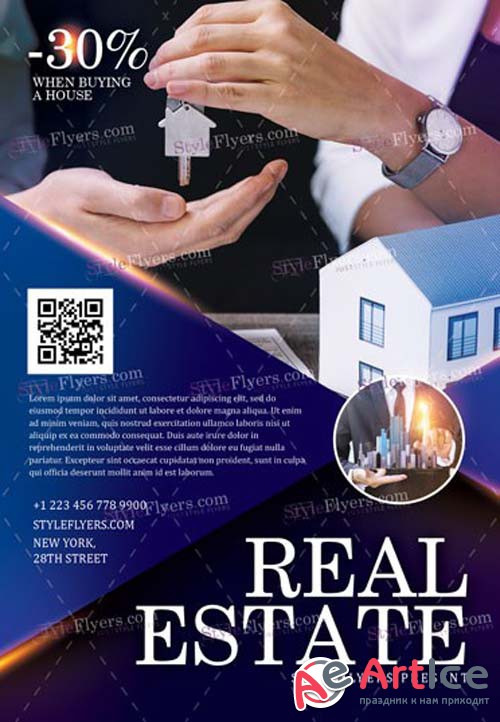 Real Estate V44 2018 PSD Flyer Template