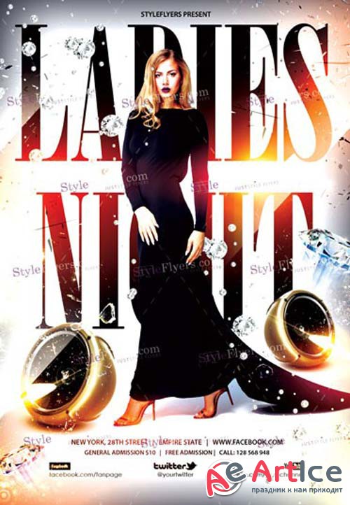 Ladies Night V32 2018 PSD Flyer Template