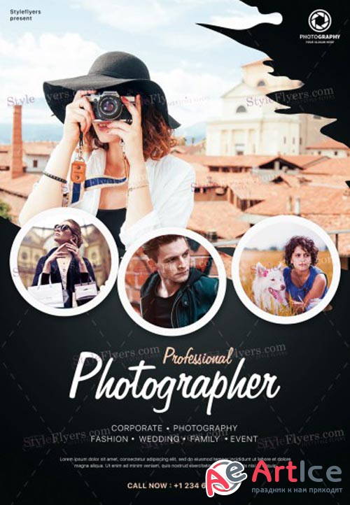 Photographer V27 2018 PSD Flyer Template