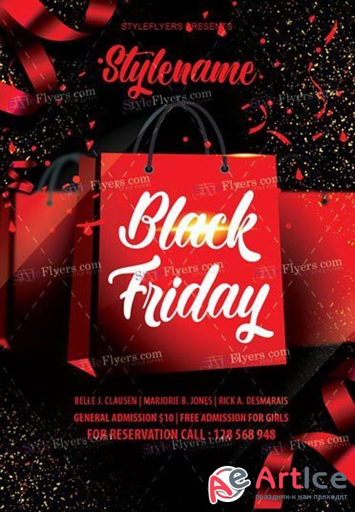 Black Friday V38 2018 PSD Flyer Template